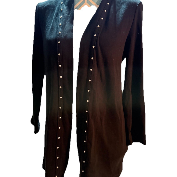 Raffaella Women's Black Cardigan Size Medium - Picture 2 of 4